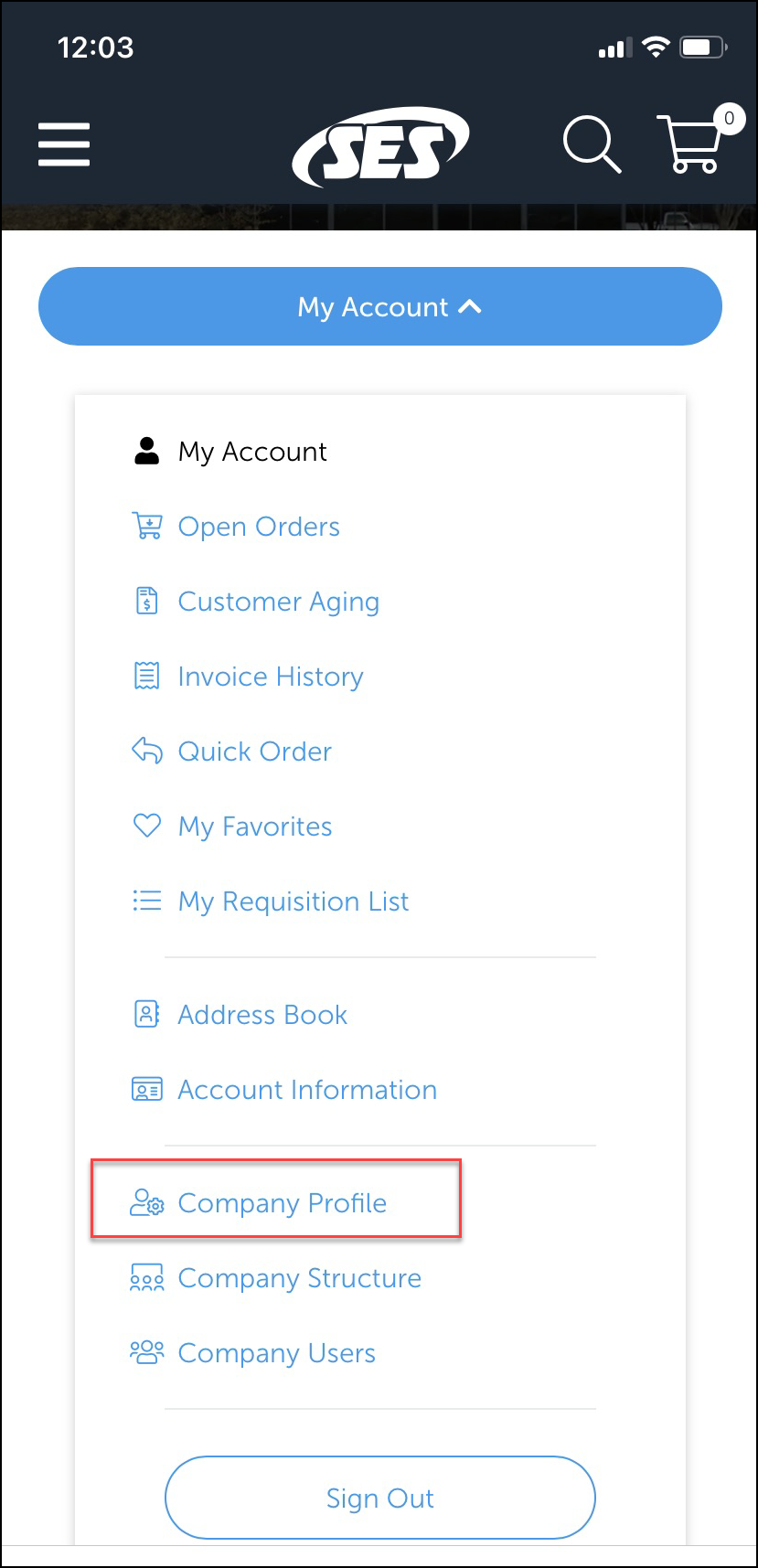 View My Company Profile